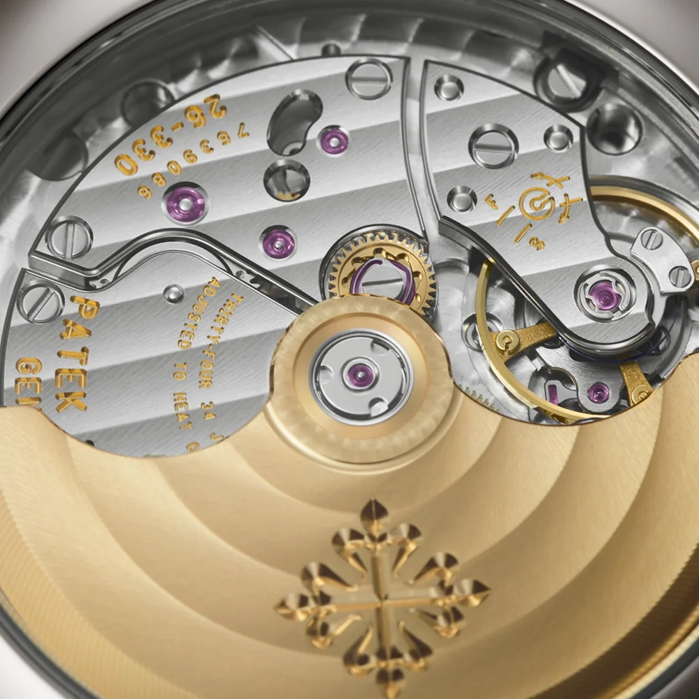 Complications Annual Calendar Moon Phases Blue Diamond Dial Watch - Image 6