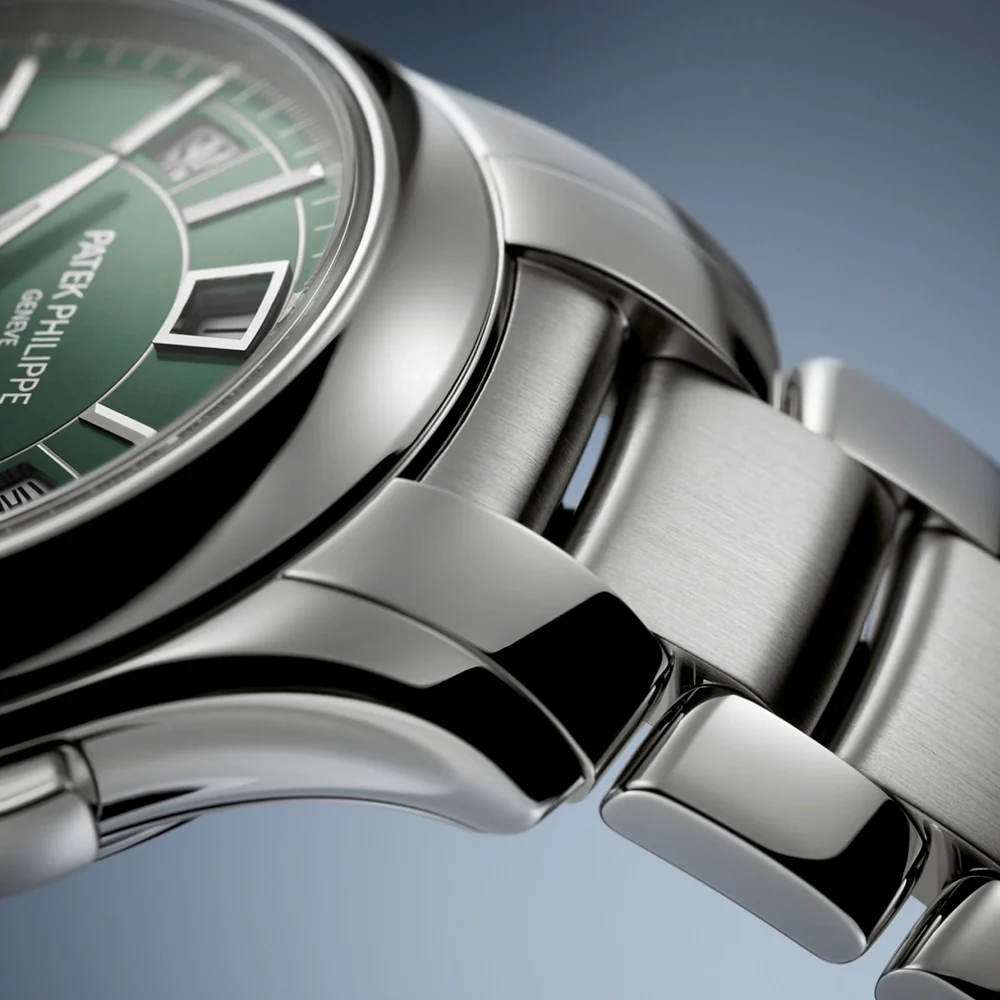 Complications Flyback Chronograph Annual Calendar Green Dial Watch - Image 4