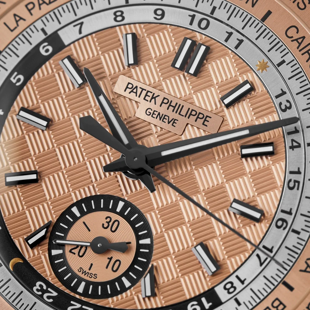Complications World Time Flyback Chronograph Rose-Gilt Dial Watch - Image 2