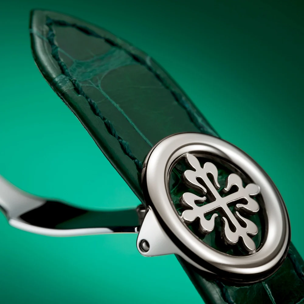 Complications World Time Flyback Chronograph Platinum Green Dial Watch - Image 4