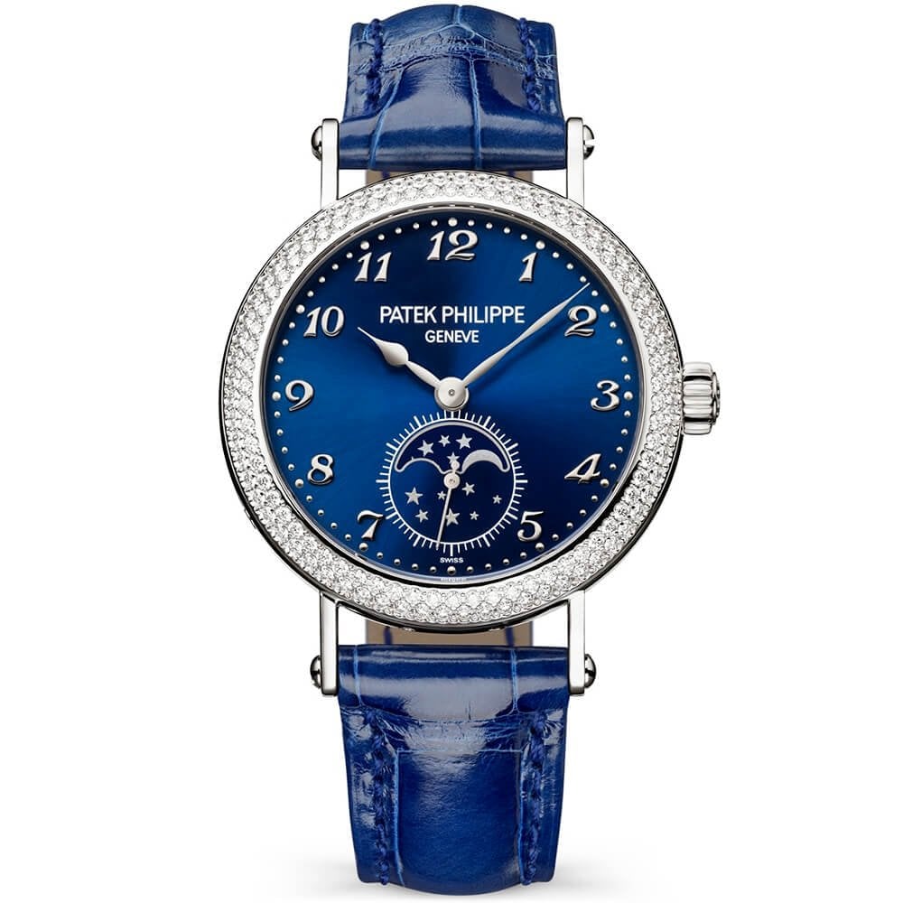 Complications Moonphase 33mm Blue Sunburst Dial Ladies Watch - Image 3