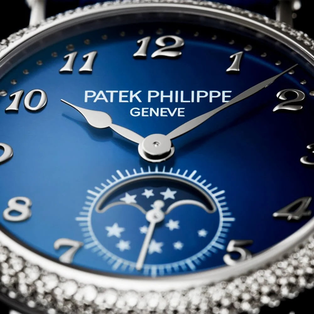 Complications Moonphase 33mm Blue Sunburst Dial Ladies Watch - Image 5