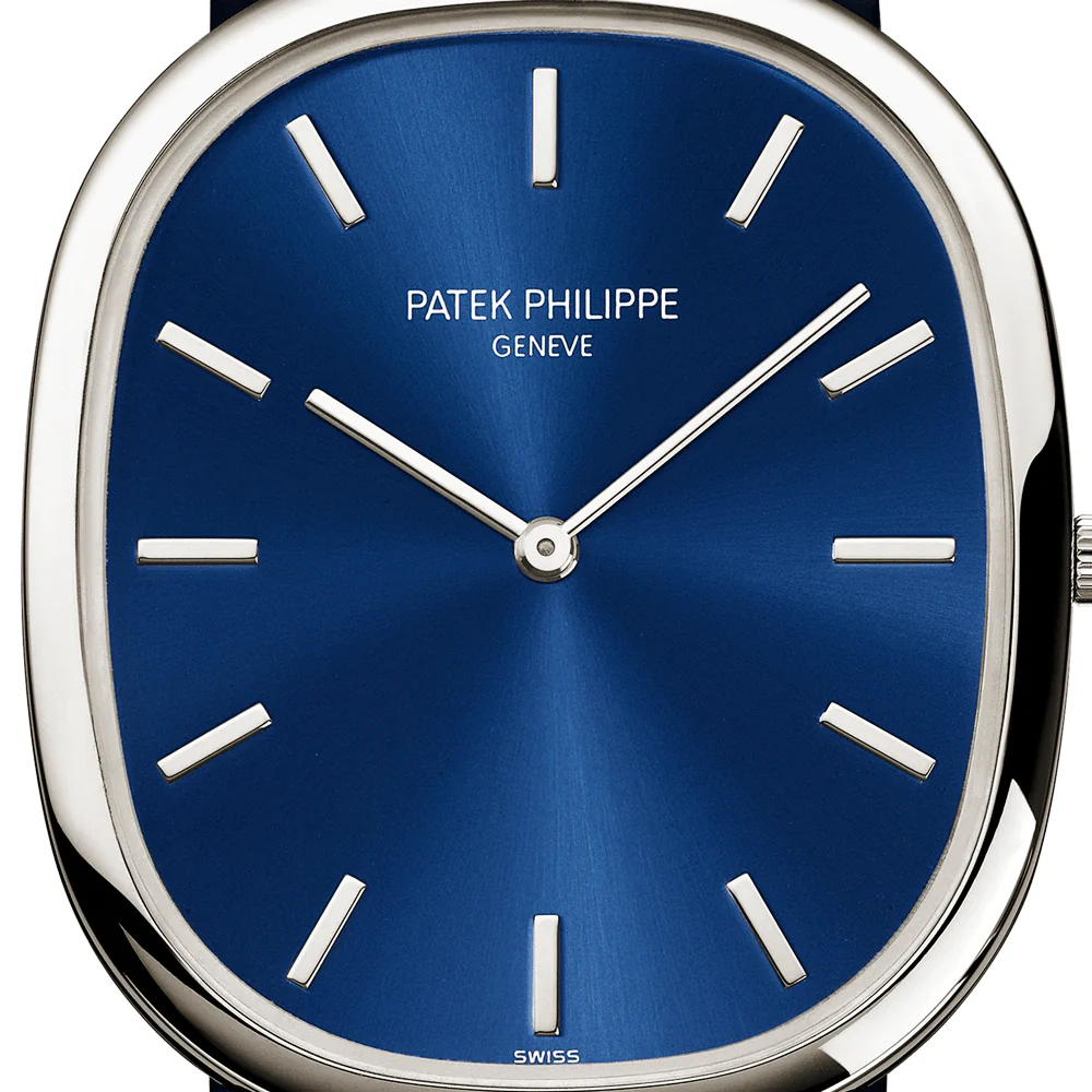 Golden Ellipse Platinum Blue Sunburst Dial Men's Automatic Watch - Image 7