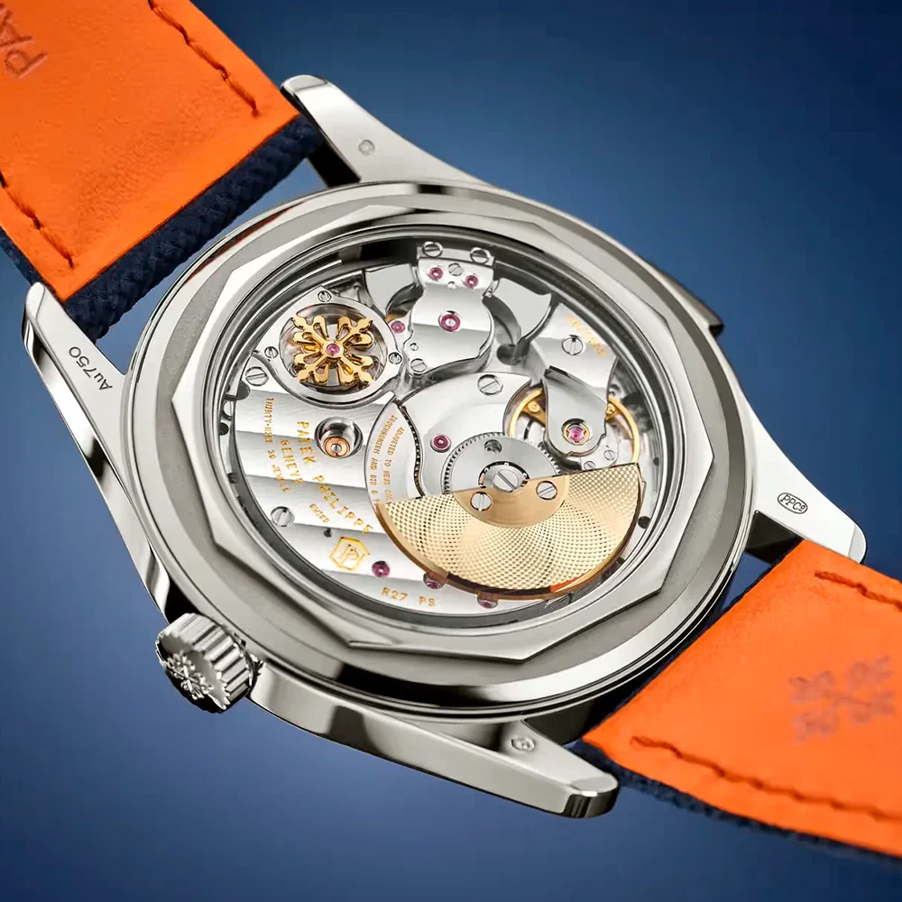 Grand Complications Minute-Repeater 18ct White Gold Blue Carbon Dial Watch - Image 5