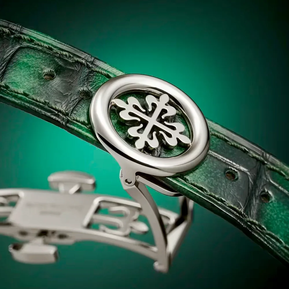 Grand Complications 24hr-Alarm 18ct White Gold Green Textured Dial Watch - Image 4