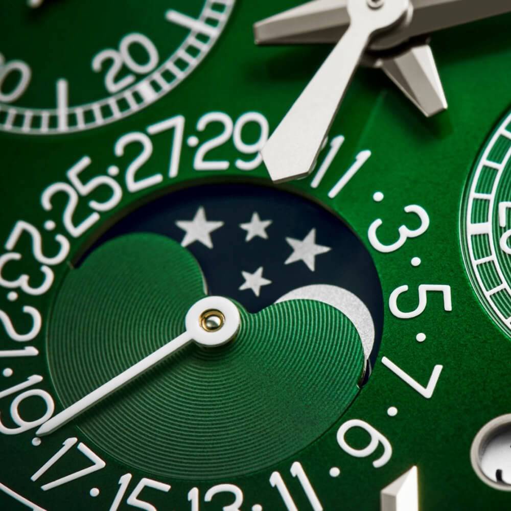 Grand Complications 41mm Platinum Green Dial Perpetual Calendar Watch - Image 4