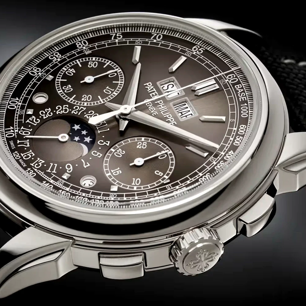 Grand Complications Perpetual Calendar Platinum Charcoal Dial Watch - Image 2