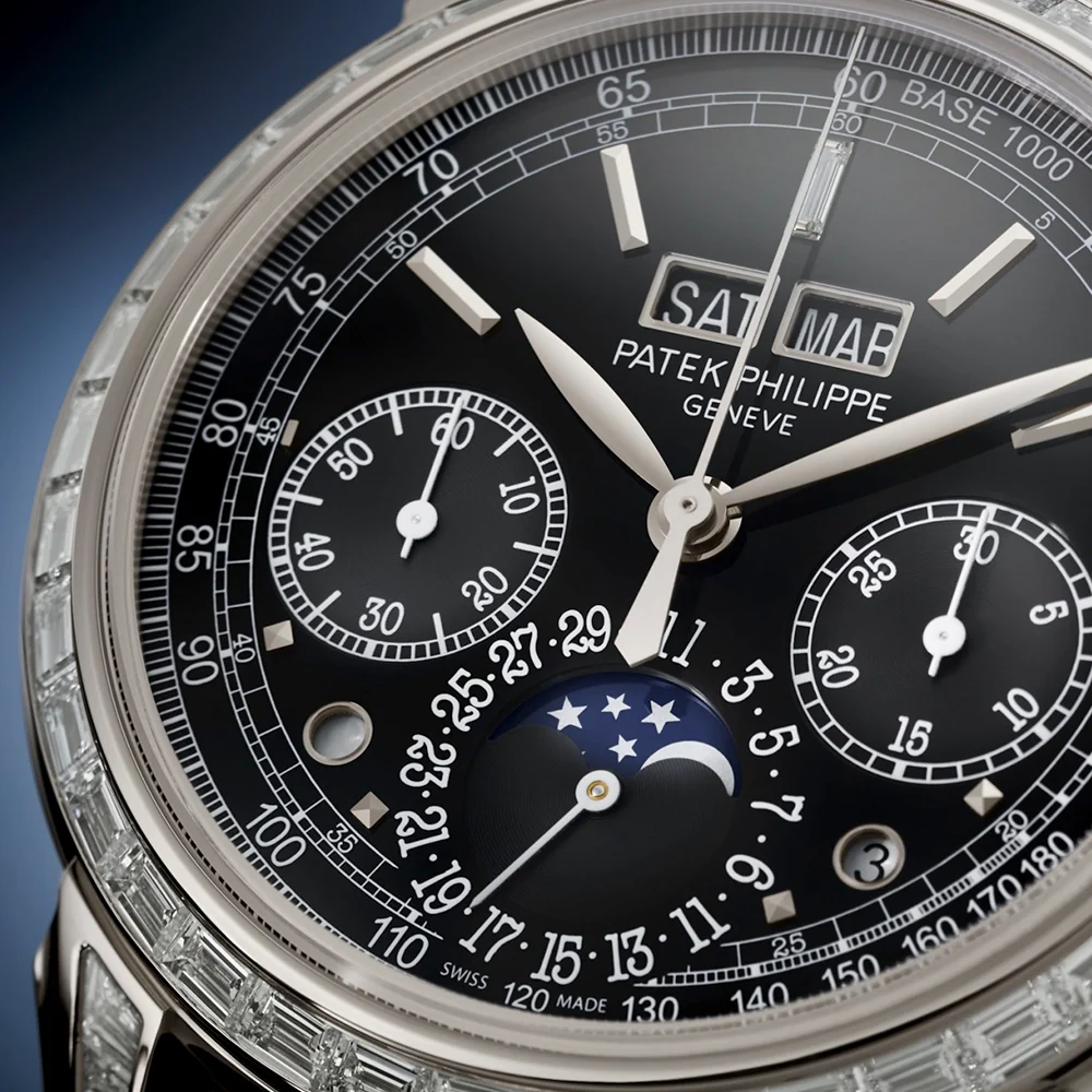 Grand Complications Perpetual Calendar Chronograph Diamond Set Watch - Image 3