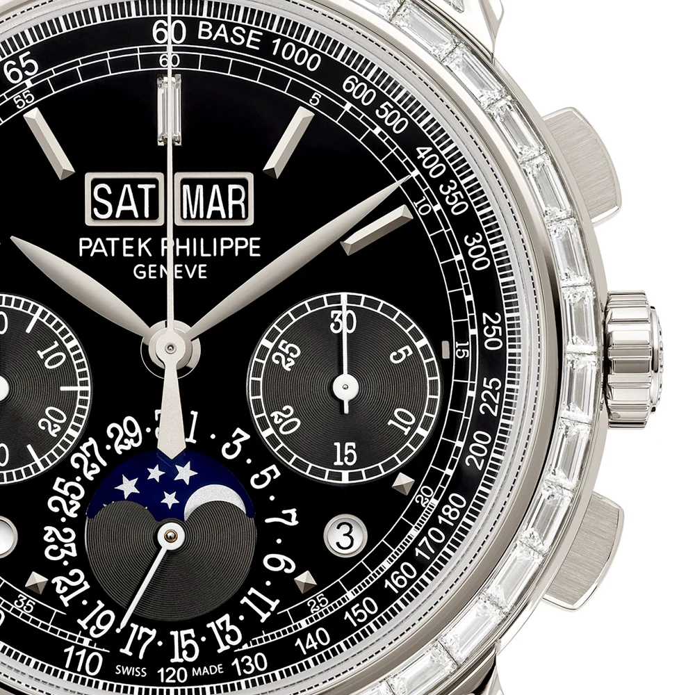 Grand Complications Perpetual Calendar Chronograph Diamond Set Watch - Image 5