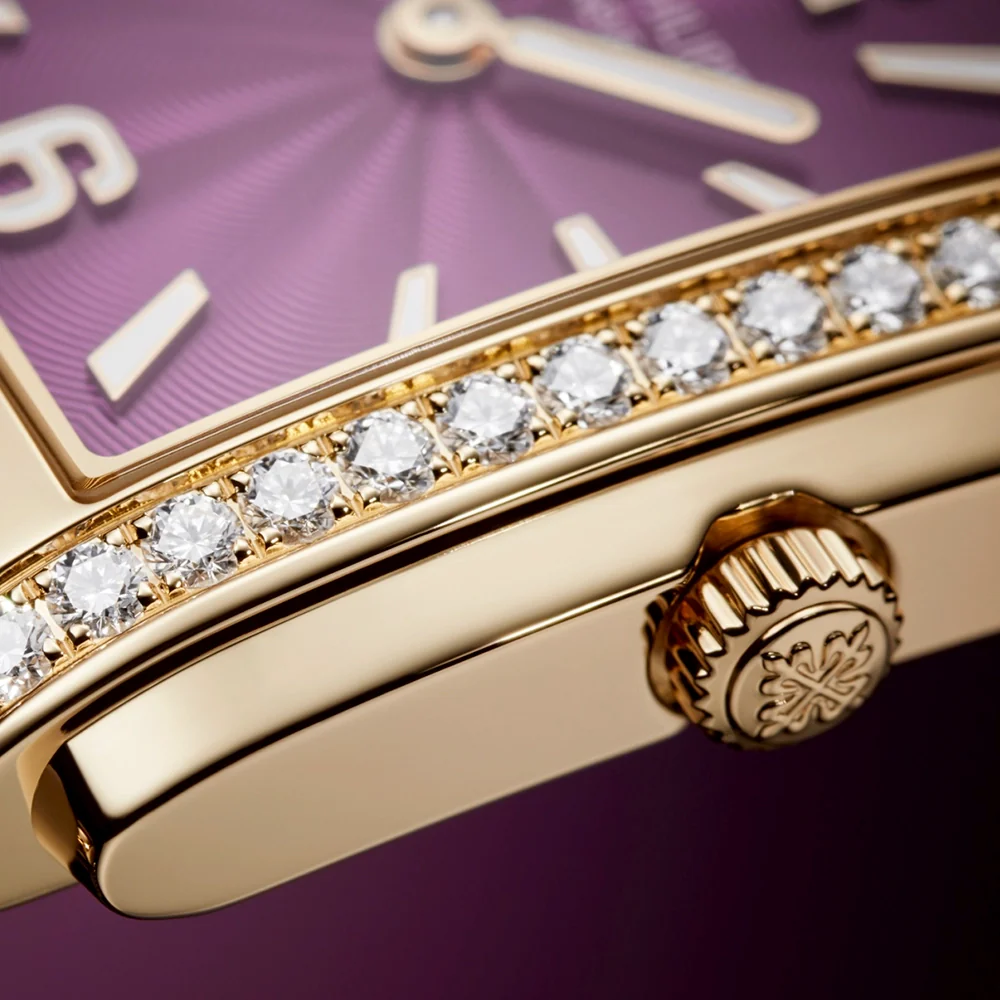 Twenty~4 18ct Rose Gold Purple Lacquered Dial Ladies Watch - Image 3