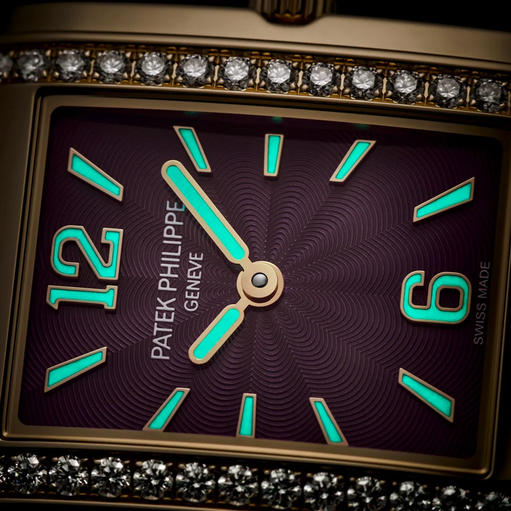 Twenty~4 18ct Rose Gold Purple Lacquered Dial Ladies Watch - Image 5