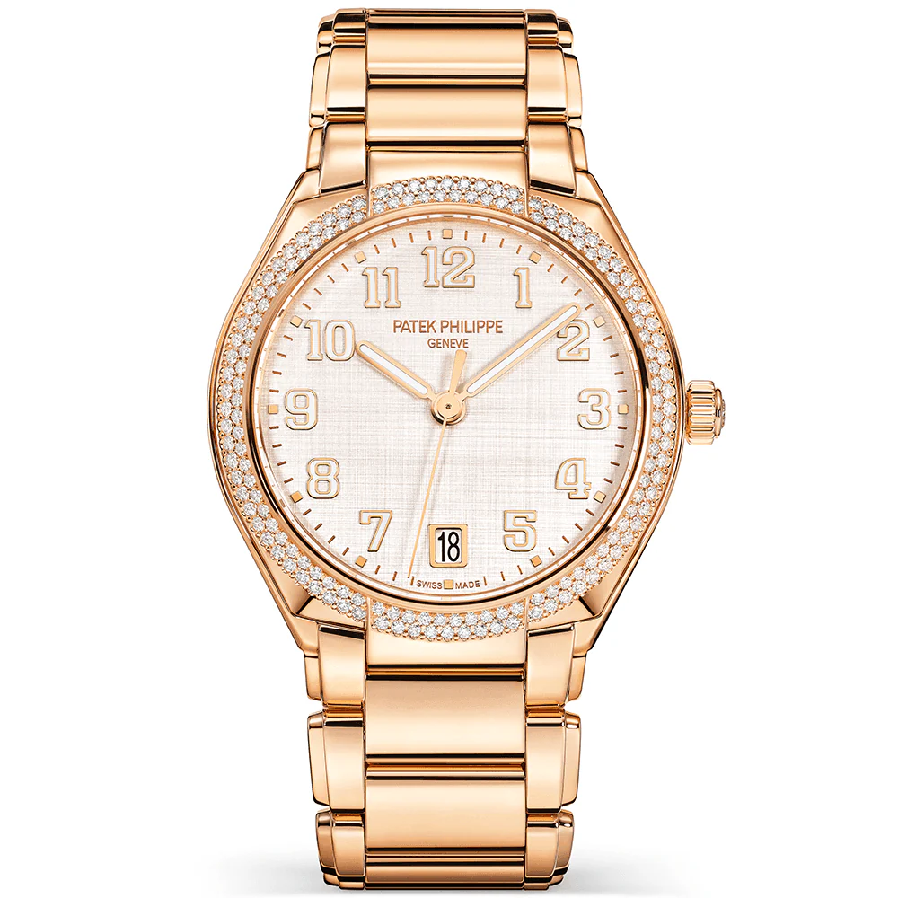Twenty~4 36mm 18ct Rose Gold & Silvery Patterned Dial Watch - Image 5