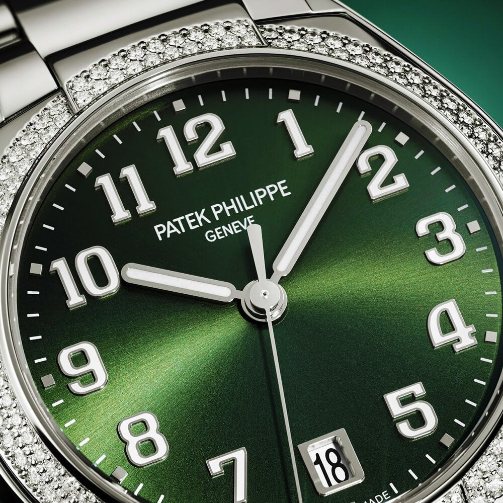 Twenty~4 36mm Olive Green Sunburst Dial & Diamond Bezel Ladies Watch - Image 5