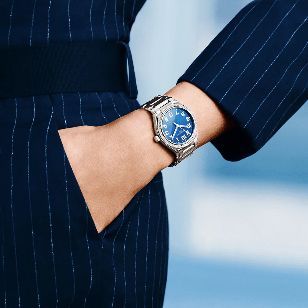 Twenty~4 36mm Blue Sunburst Dial & Diamond Bezel Ladies Watch - Image 4