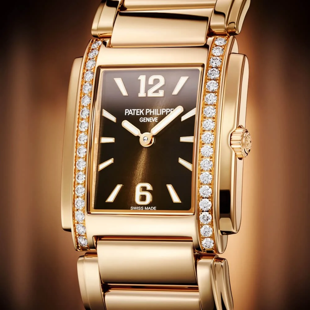 Twenty-4 18ct Rose Gold & Chocolate Brown Dial Ladies Bracelet Watch - Image 3