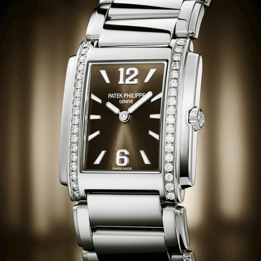 Twenty~4 Diamond Set Bezel Grey Gradient Dial Ladies Bracelet Watch - Image 6