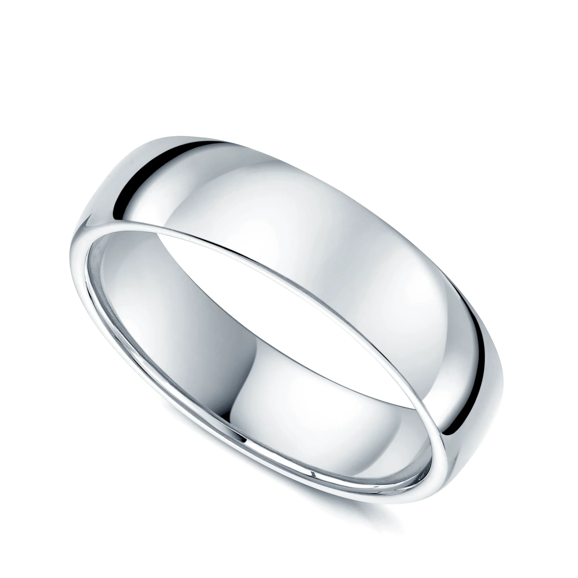 Platinum Classic Court Gents Wedding Ring - Image 3