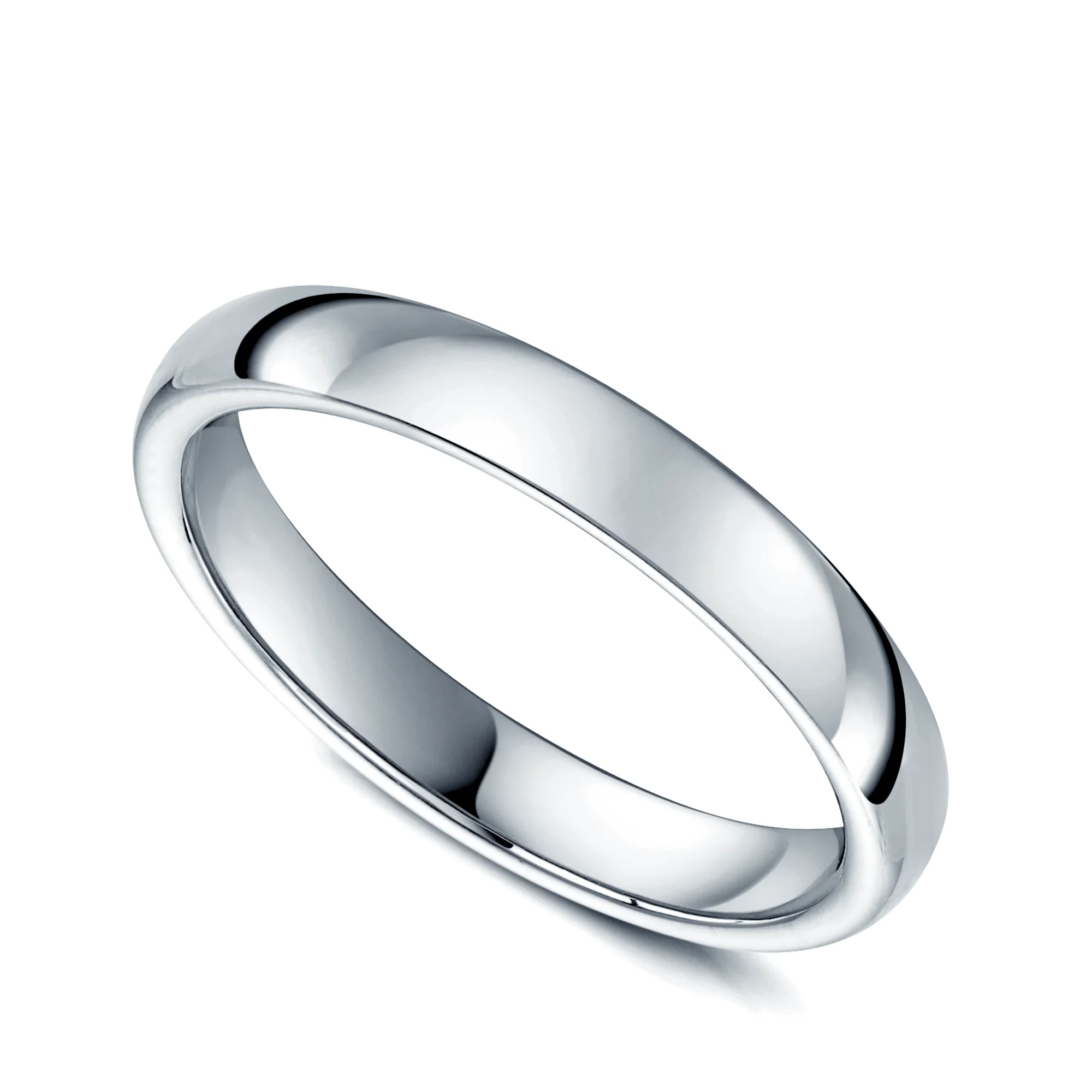 Platinum Classic Court Ladies Wedding Ring - Image 2