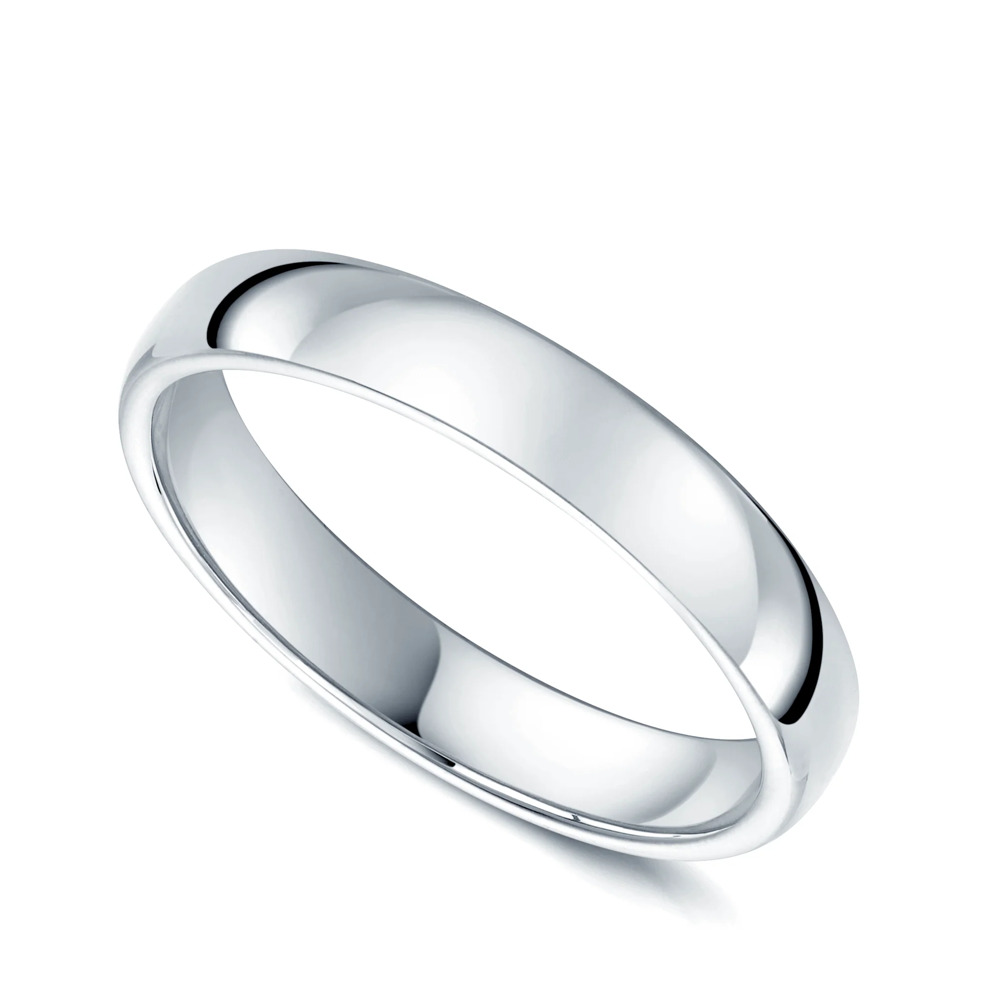 Platinum Classic Court Ladies Wedding Ring - Image 3