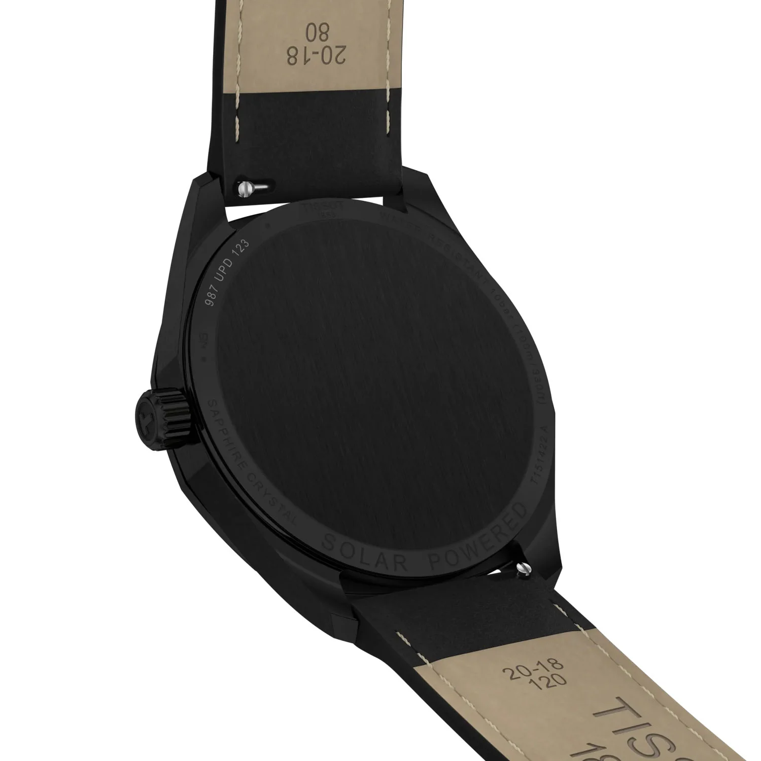 PRC 100 Solar 39mm Black PVD Mens Strap Watch - Image 4