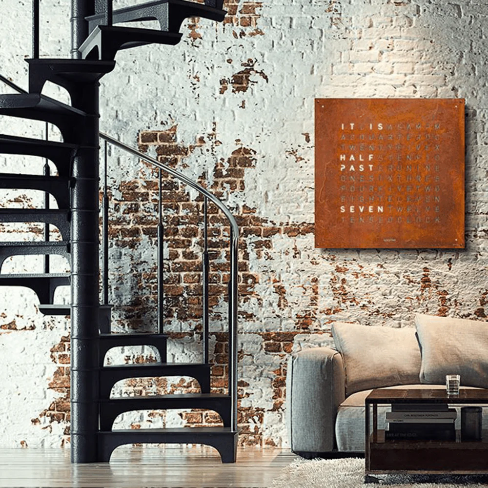 EARTH 90cm Edition Rust Wall Clock - Image 2