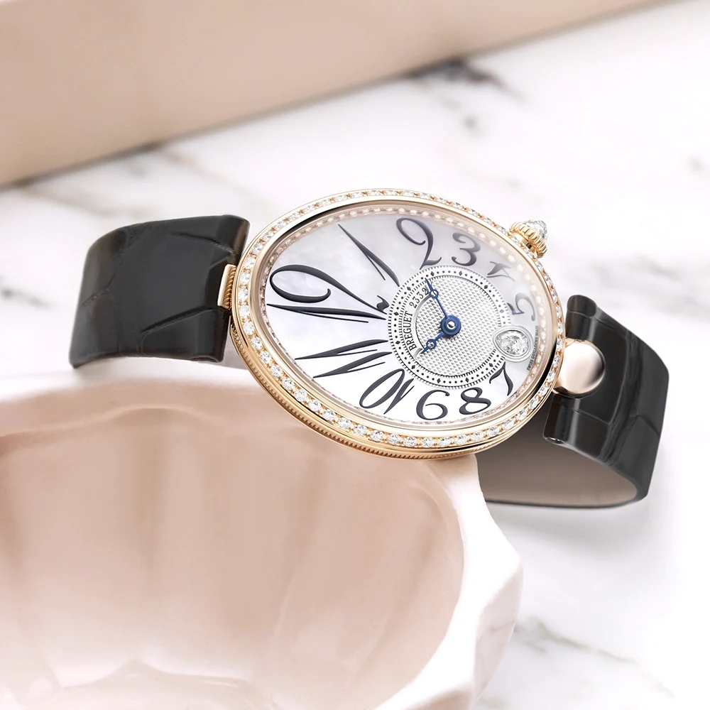 Reine de Naples 8918 18ct Rose Gold Diamond Set Ladies Strap Watch - Image 3