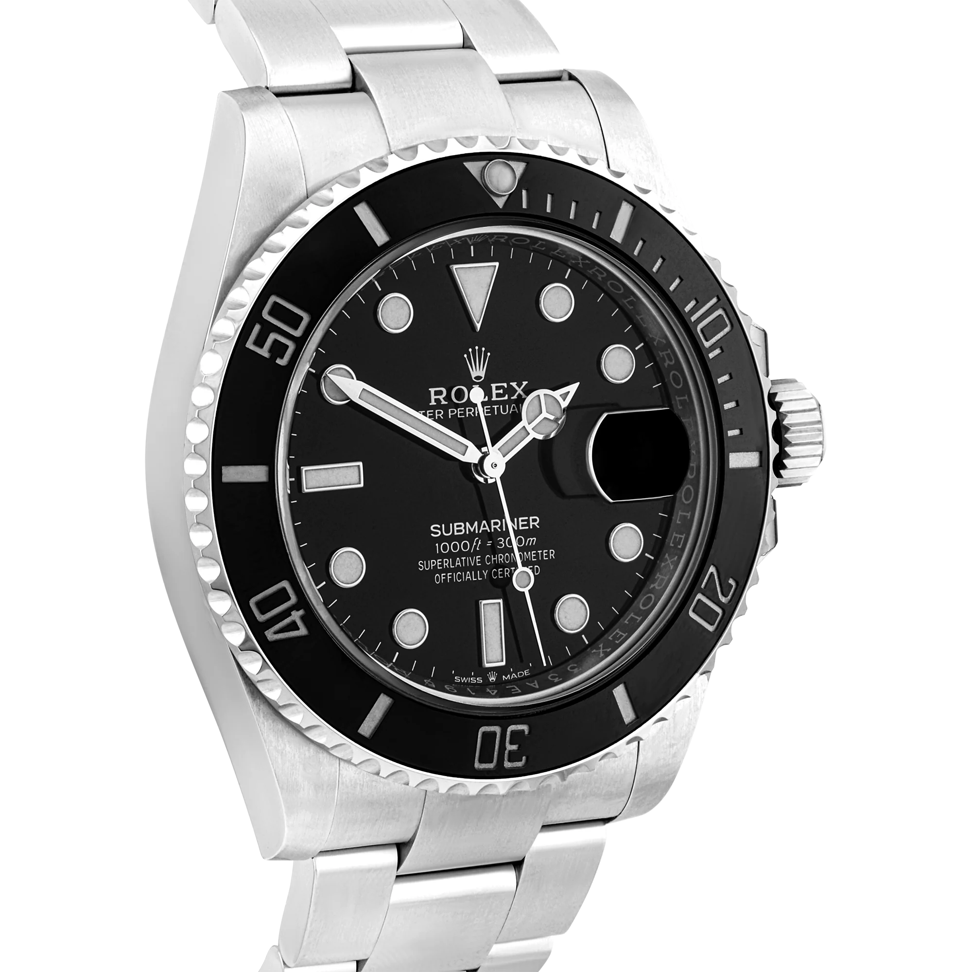 Rolex Submariner Date 41mm Black Dial Mens Bracelet Watch (2021) - Image 2