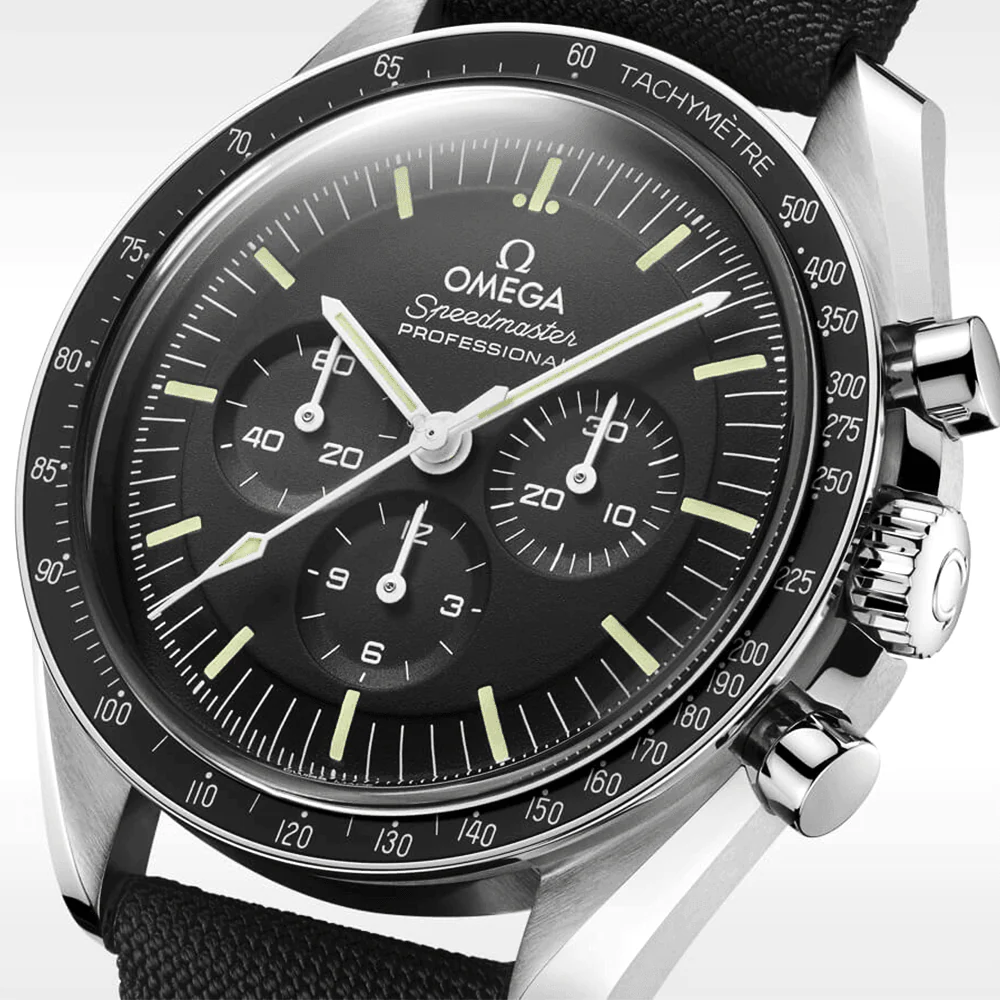 Speedmaster Moonwatch 42mm Nylon Strap Chronograph Watch - Image 4