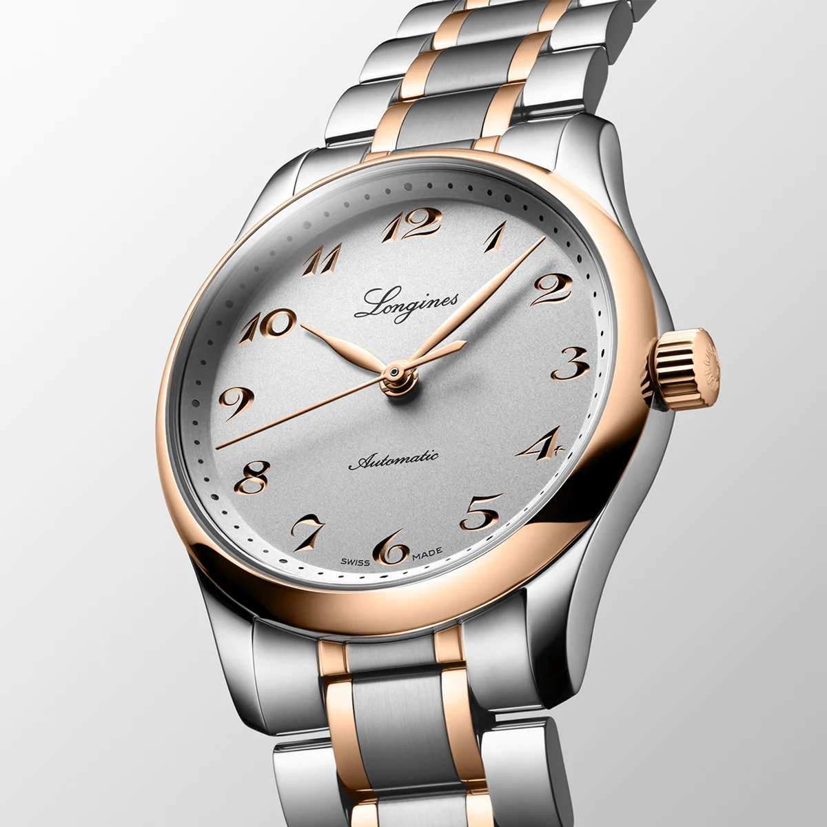 Spirit 34mm Silver Dial Automatic Steel and Rose Gold Bracelet Watch - Image 2
