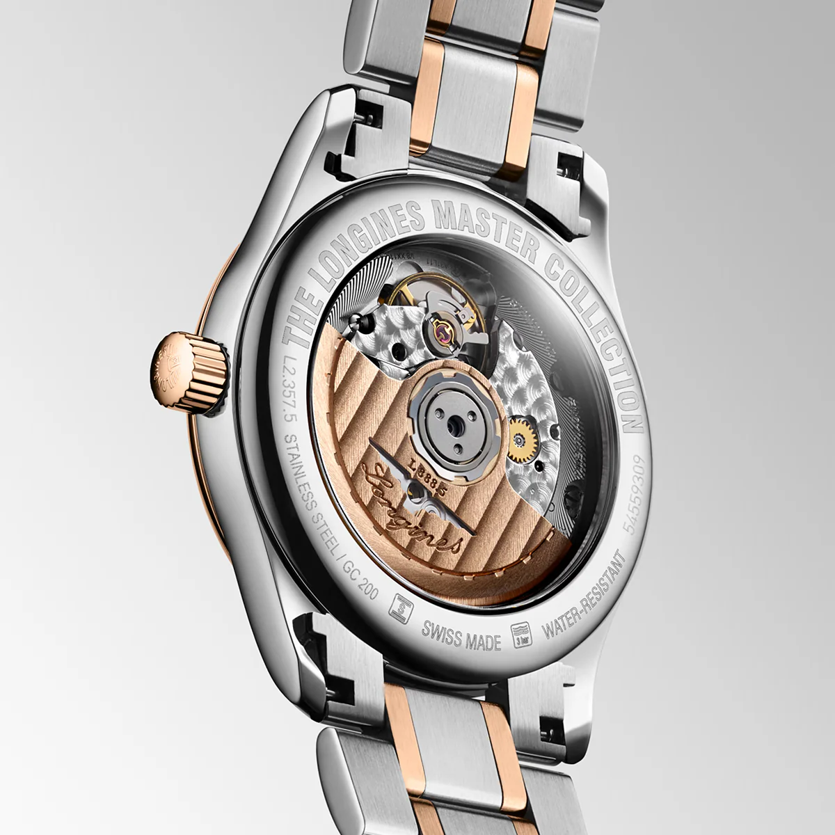 Spirit 34mm Silver Dial Automatic Steel and Rose Gold Bracelet Watch - Image 3