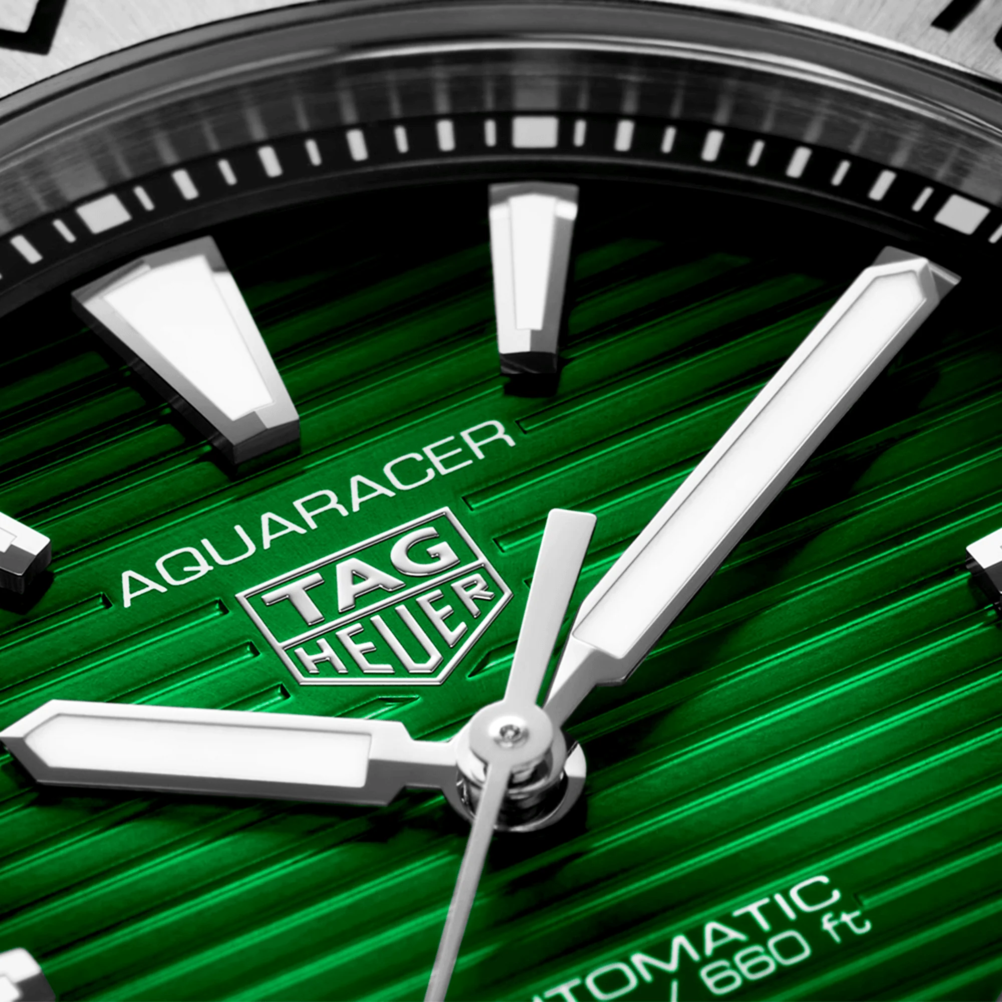 Aquaracer Professional 200 Date 40mm Green Dial Automatic Bracelet Watch - Image 2
