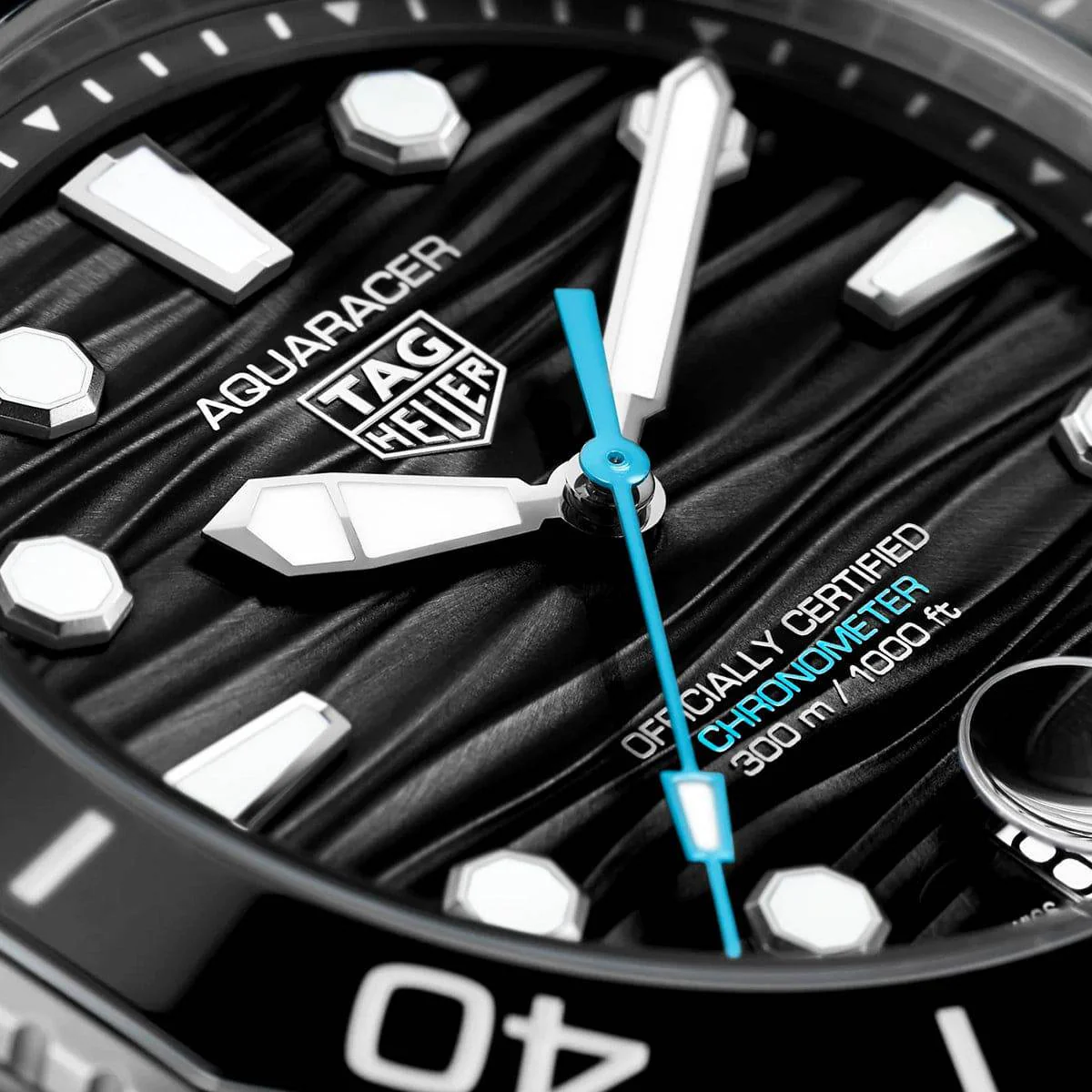 Aquaracer Professional 300 Date 42mm Black Dial Bracelet Watch - Image 2