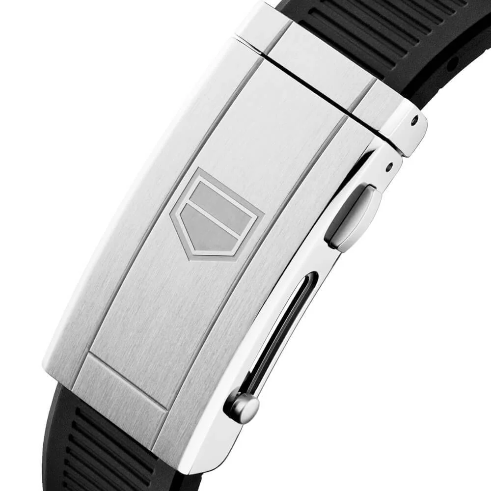 Aquaracer 43mm Black Dial & Ceramic Bezel Men's Automatic Strap Watch - Image 4