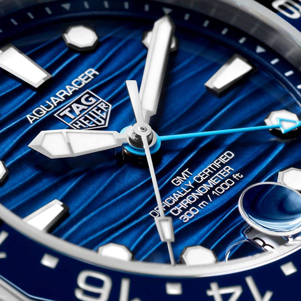 Aquaracer Professional 300 GMT 42mm Blue Dial Bracelet Watch - Image 2