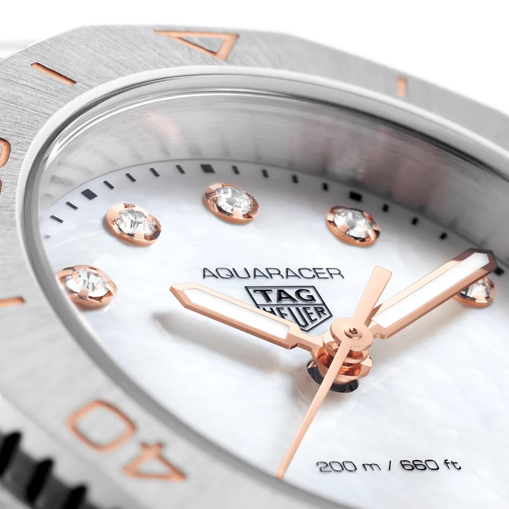 Aquaracer Professional 200 30mm White Mother of Pearl Dial Ladies Watch - Image 2