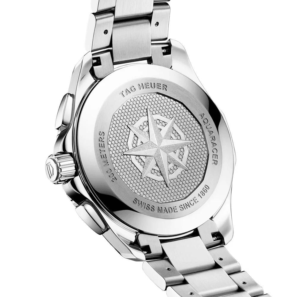 Aquaracer Professional 200 40mm Ice Blue Dial Chronograph Watch - Image 3