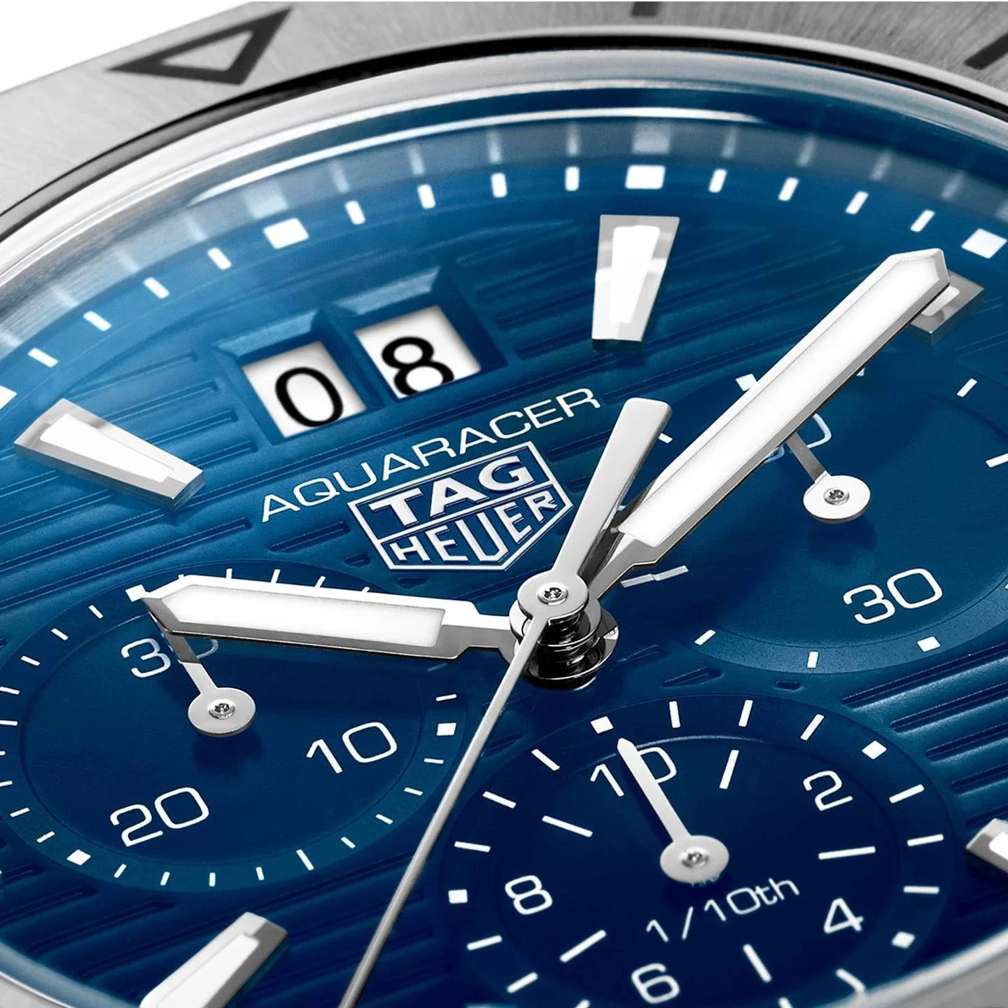 Aquaracer Professional 200 40mm Blue Dial Chronograph Watch - Image 2