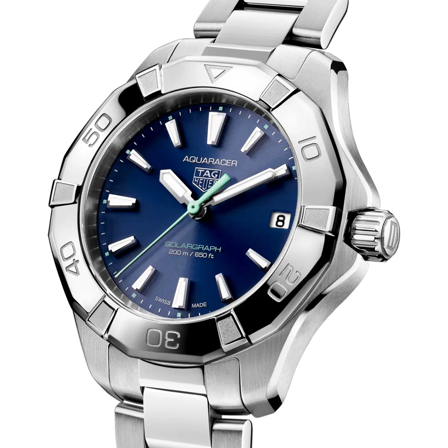 Aquaracer Professional 200 Solargraph 34mm Blue Dial Watch - Image 3