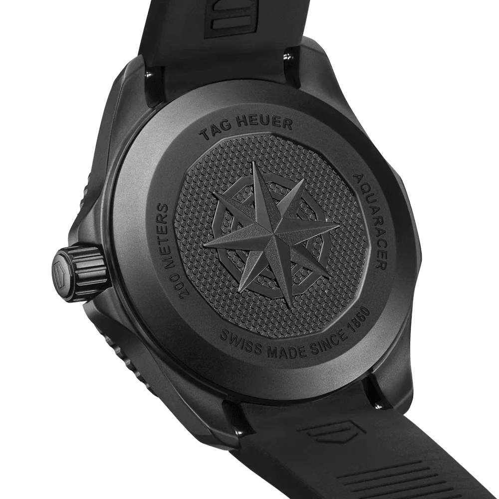 Aquaracer Professional 200 Solargraph 40mm Black DLC Mens Watch - Image 4