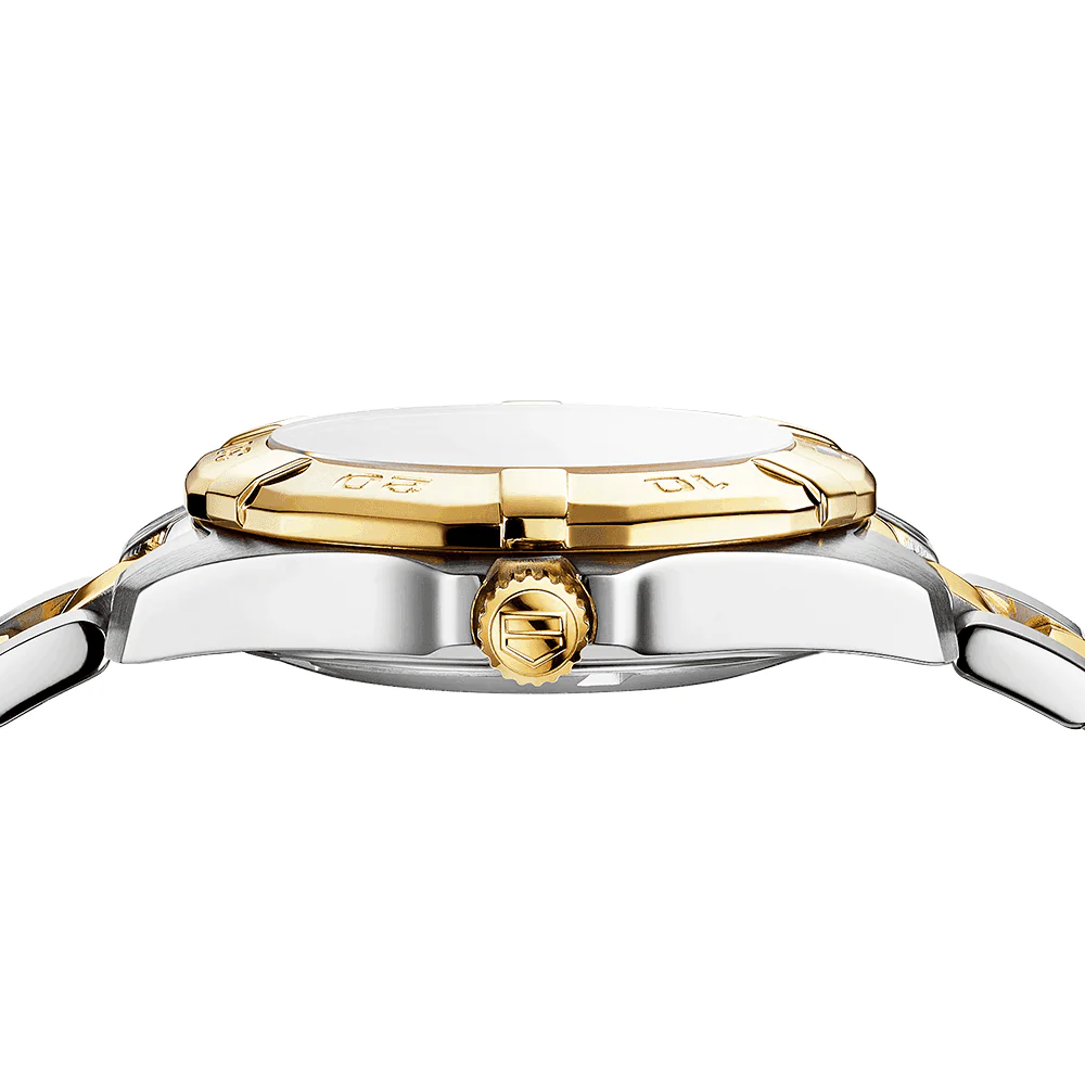 Aquaracer 32mm Two-Tone White Mother of Pearl Dial Ladies Watch - Image 4