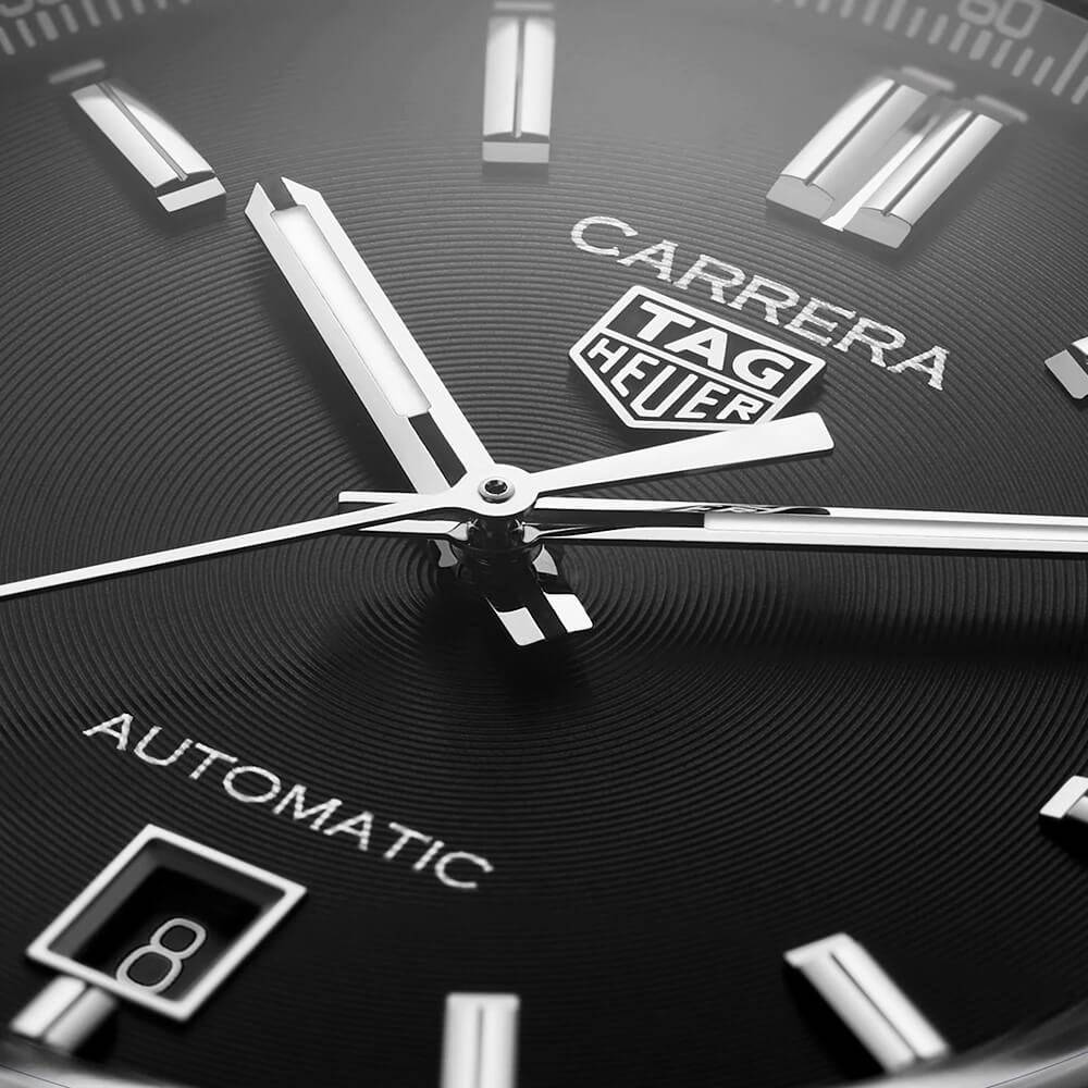 Carrera 39mm Black Dial Men's Automatic Bracelet Watch - Image 3