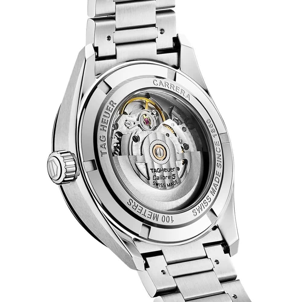 Carrera 39mm Black Dial Men's Automatic Bracelet Watch - Image 4