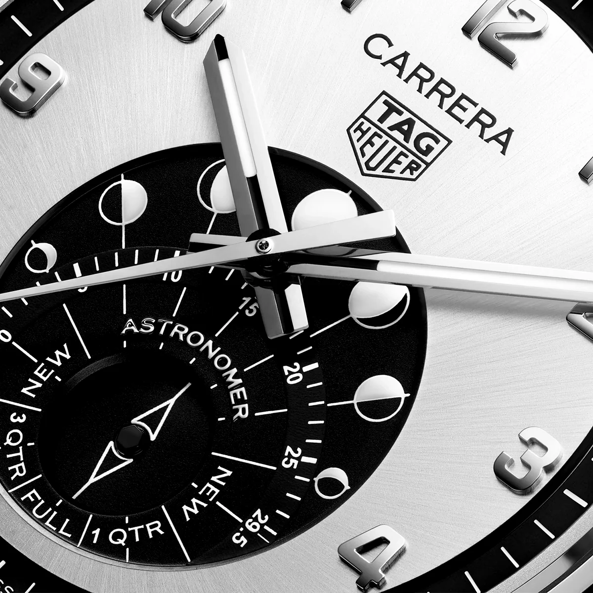 Carrera Astronomer 39mm Silver Dial Mens Automatic Bracelet Watch - Image 2