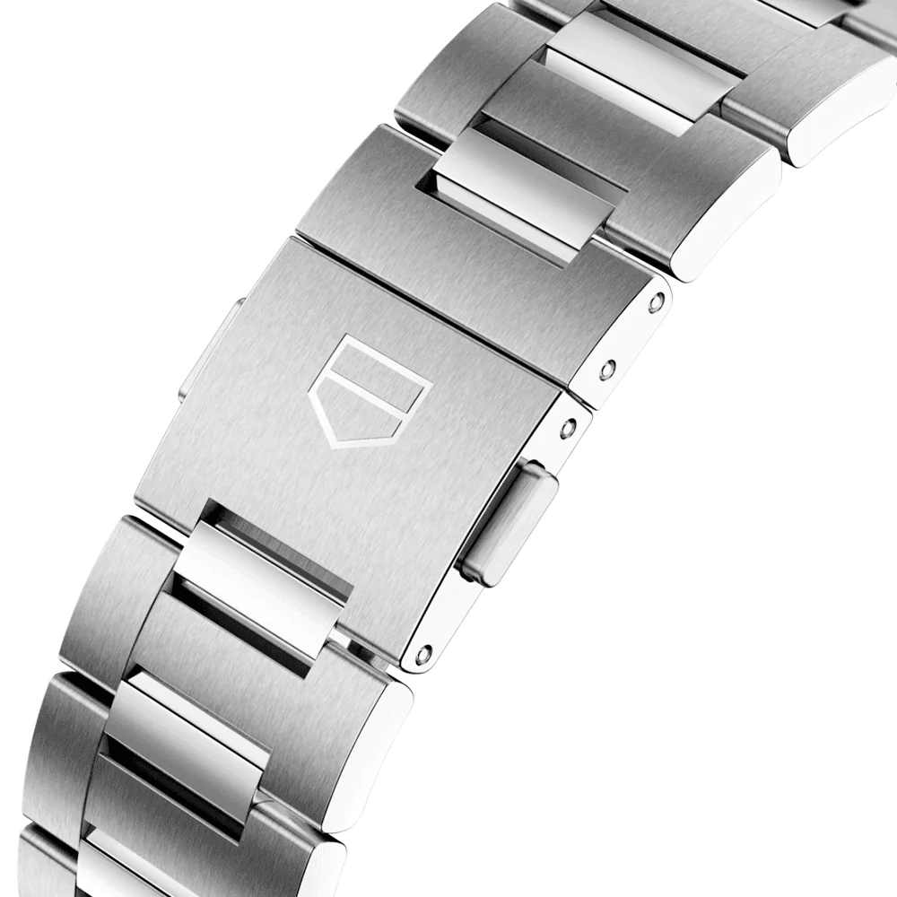Carrera 42mm Black Dial Automatic Chronograph Bracelet Watch - Image 5