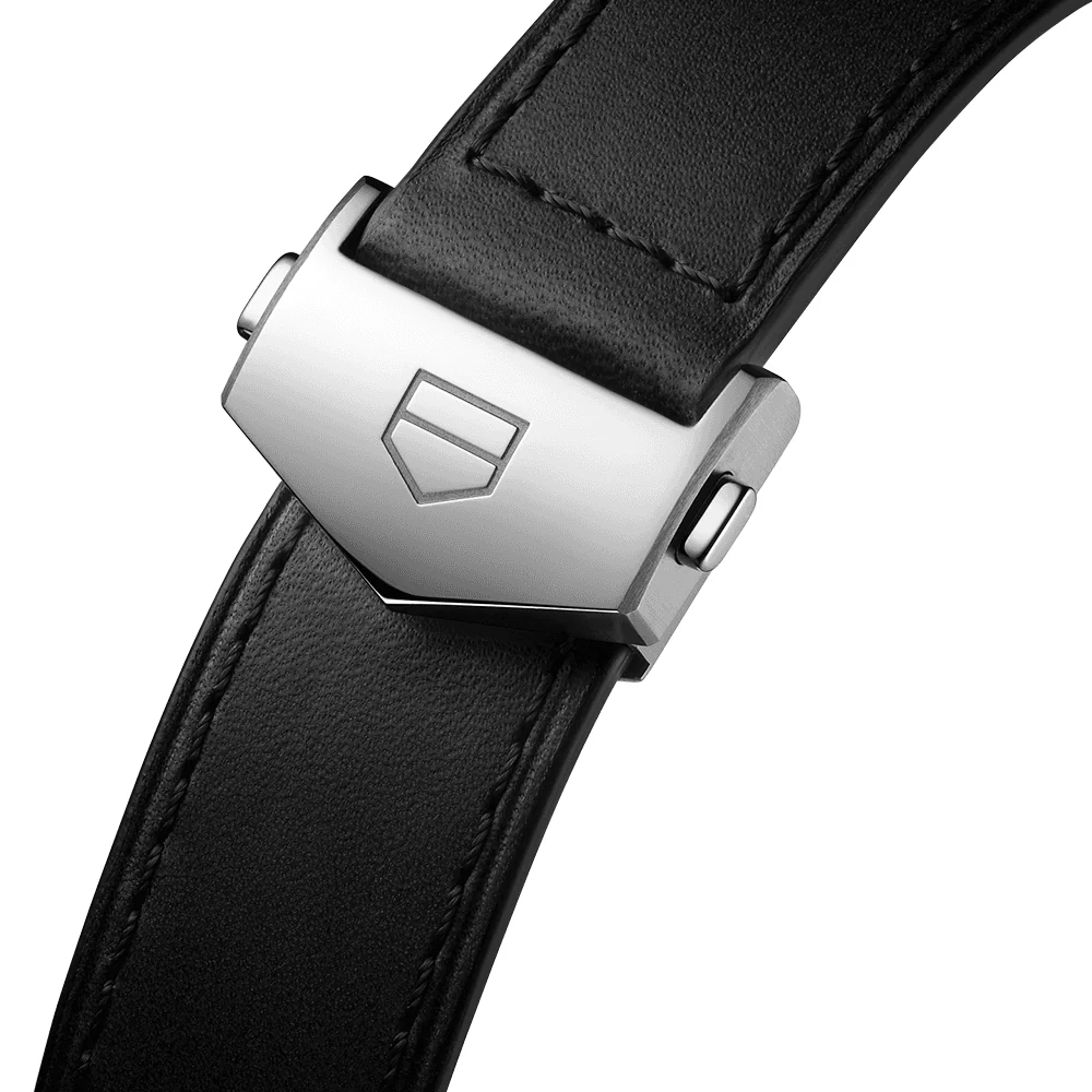 Carrera 42mm Black/Orange Gradient Dial Automatic Strap Watch - Image 2