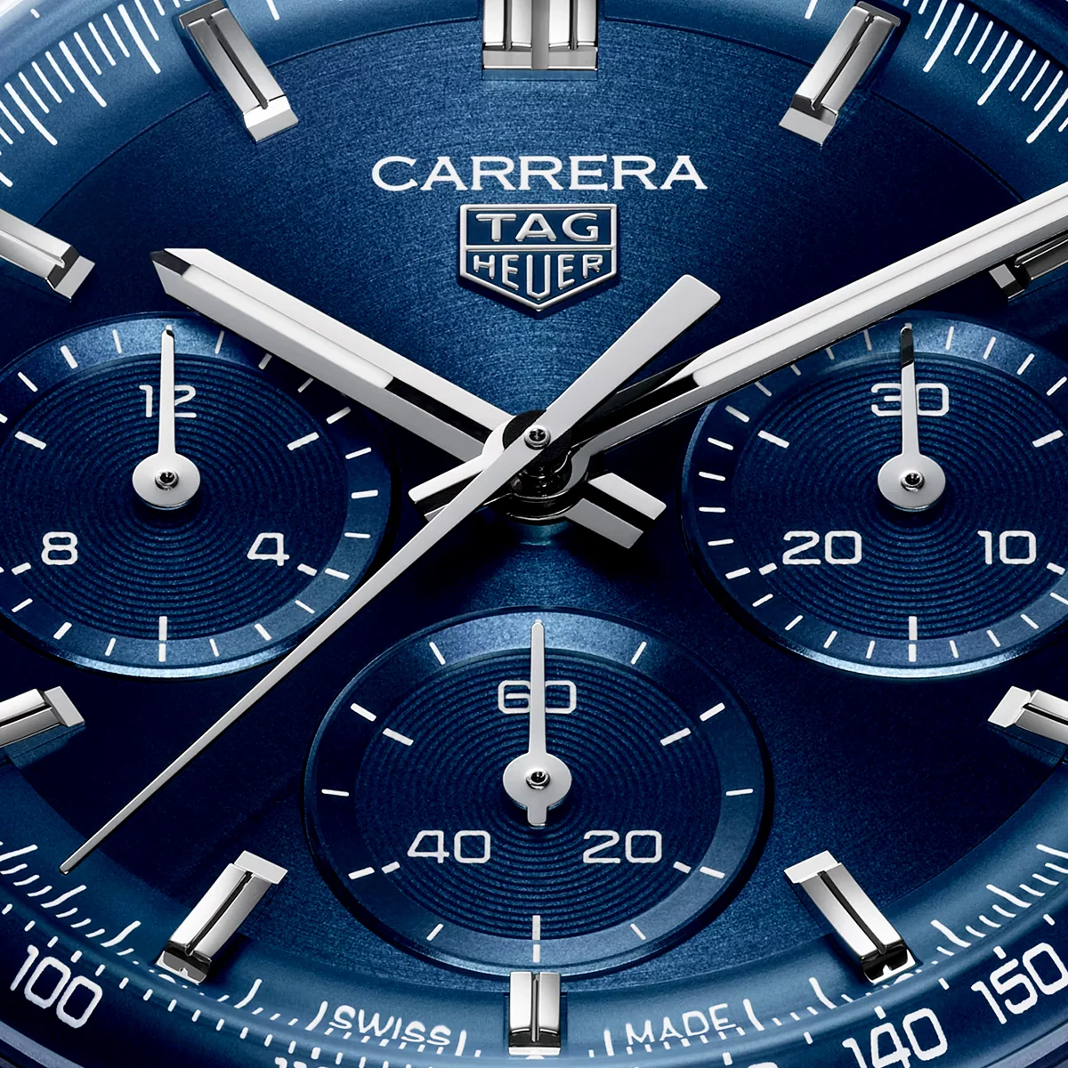 Carrera 41mm Blue Dial Automatic Chronograph Bracelet Watch - Image 2
