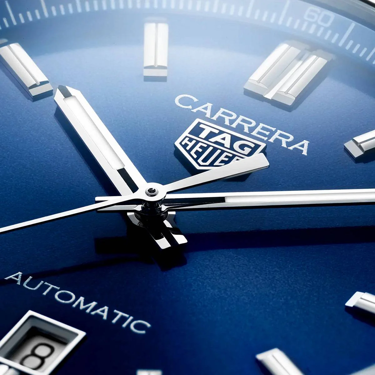 Carrera Date 39mm Blue Dial Men's Automatic Bracelet Watch - Image 2