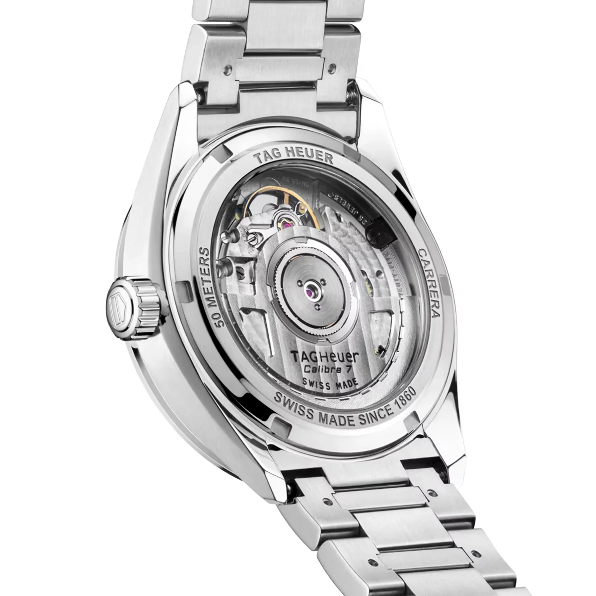 Carrera Date 36mm Lavender Purple Diamond Dial Ladies Watch - Image 4