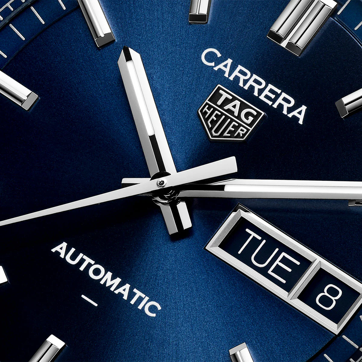 Carrera Day-Date 41mm Blue Dial Mens Automatic Bracelet Watch - Image 3