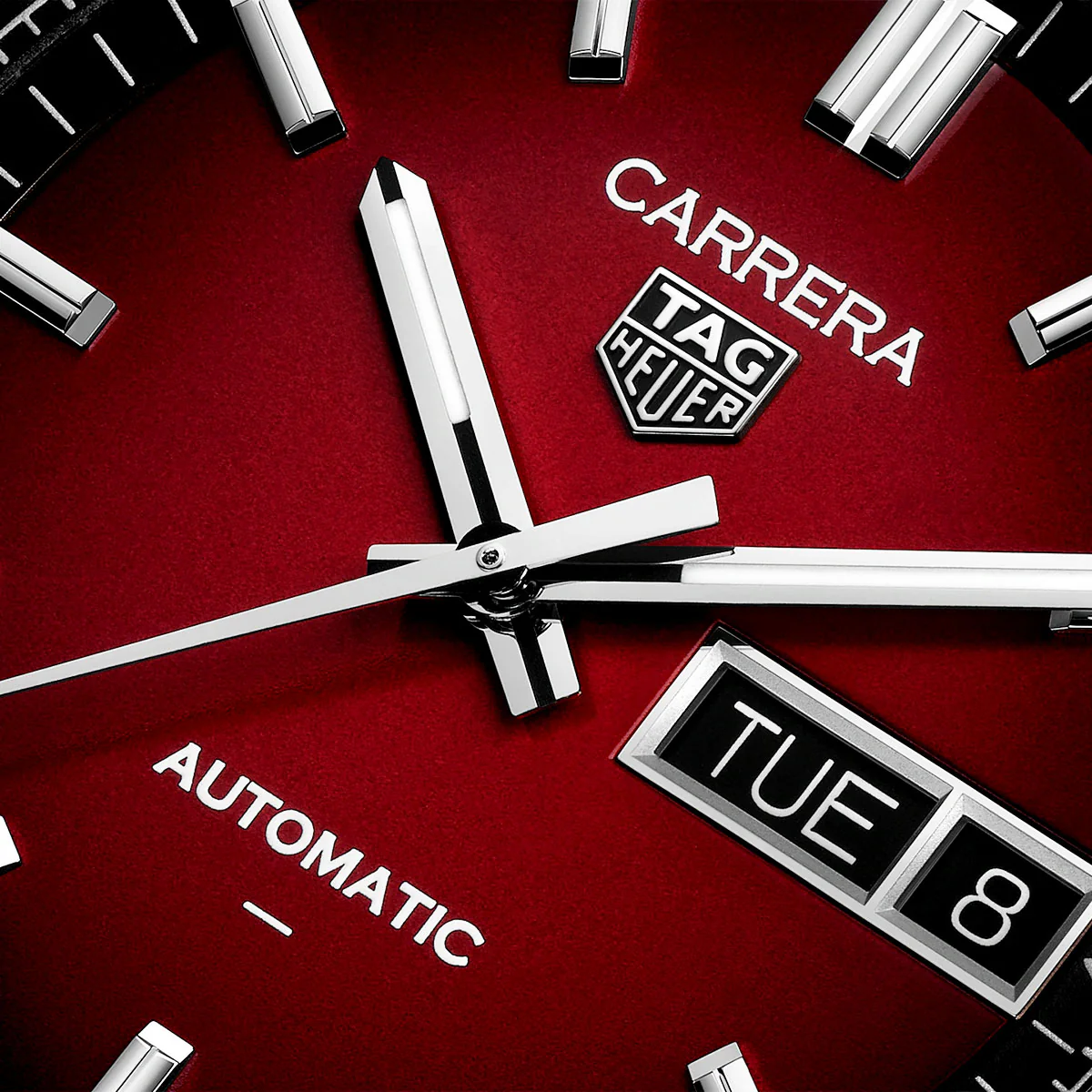 Carrera Day-Date 41mm Red Gradient Dial Mens Automatic Watch - Image 2